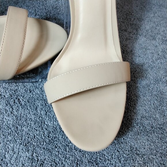 Ankis Nude Ankle Strap Heels Size 8.5B (M) Stiletto Heels Sandals open Toe - Picture 3 of 12